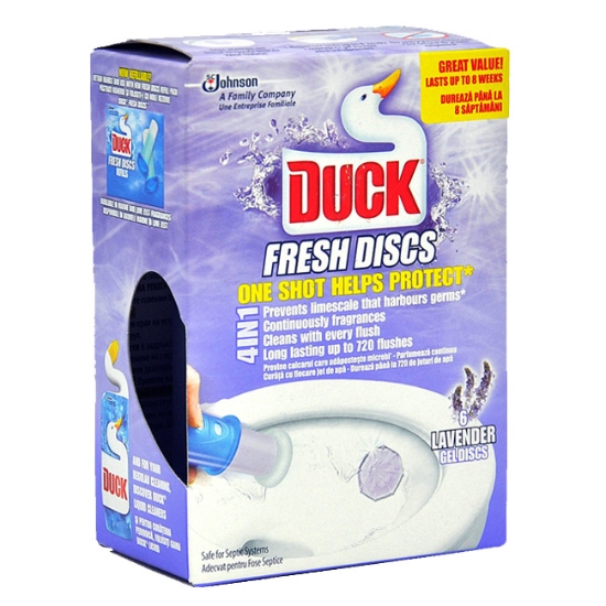 Obrázek WC čistič DUCK Fresh Discs 36 ml - levandule