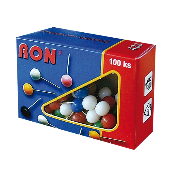 Obrázek Špendlíky nástěnkové / 100 ks