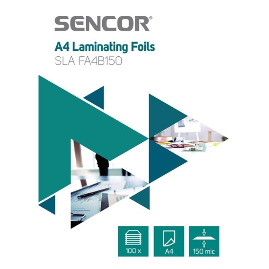Obrázek Laminovací fólie A4 150 mic. SENCOR /100 ks