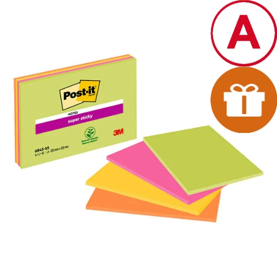 Obrázek Bloček samolepicí 3M Post-it (4 x 45 lístků)