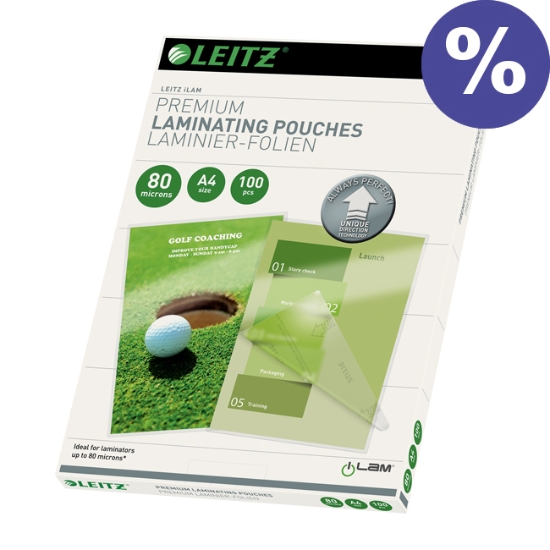 Obrázek Obálky laminovací LEITZ A4, 80 mikronů / 100 ks