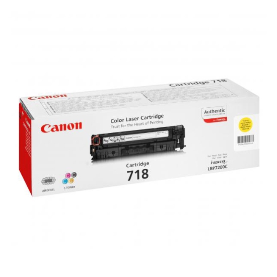 Obrázek Canon originální toner CRG718, yellow, 2900str., 2659B002