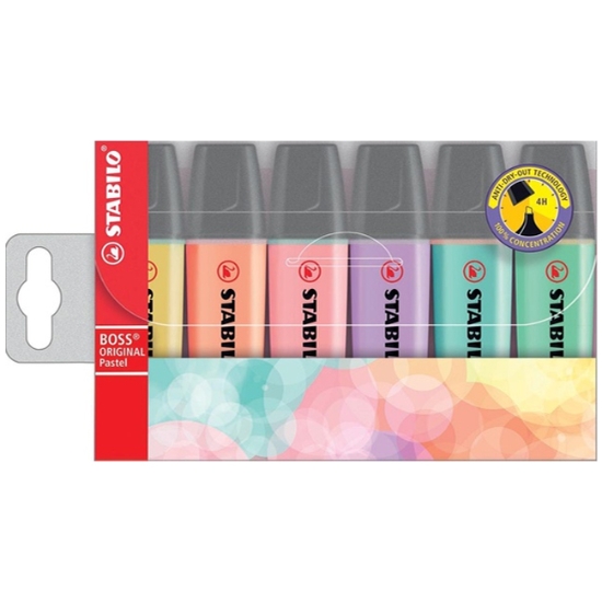 Obrázek Zvýrazňovač STABILO BOSS PASTEL / 6 ks 