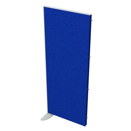 Obrázek Paraván AKUSTIK příčkový 60 cm (v 156,5 cm) - osazený jedním koncovým sloupkem - modrá