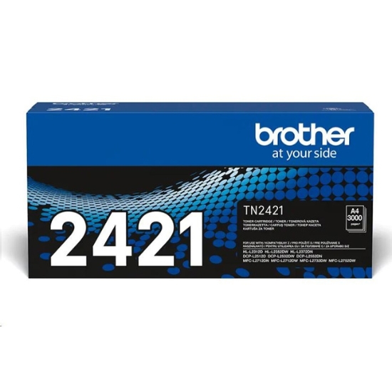 Obrázek Brother originální toner TN2421, black, 3000str.
