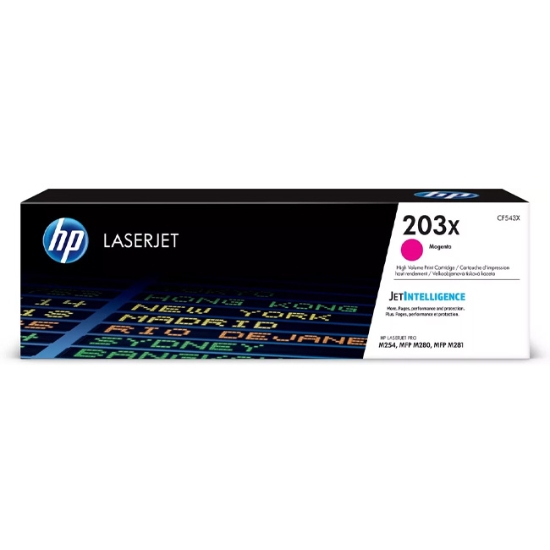 Obrázek Originální toner HP CF543X (203X), purpurový, 2500 stran