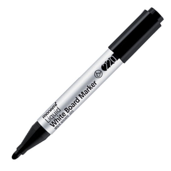 Obrázek Popisovač na bílé tabule MONAMI 220- 2 mm - černá