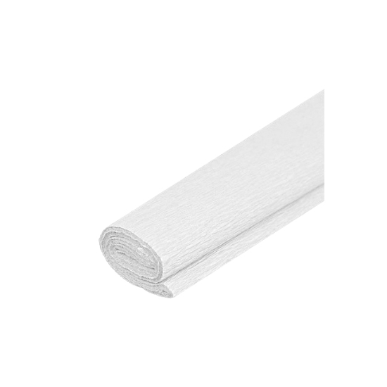 Obrázek Papír krepový  0,5x2m  - bílý / 10ks