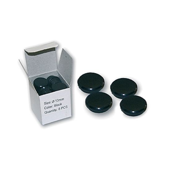 Obrázek Magnety průměr 13 mm - černá / 8 ks
