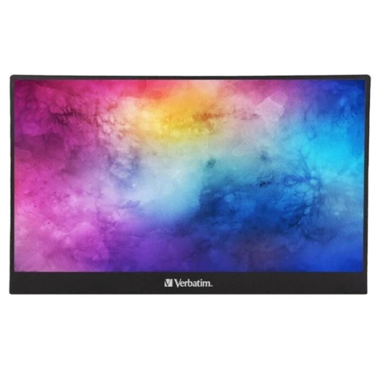 Obrázek Verbatim PMT-15 Přenosný dotykový monitor 15,6"  Full HD 1080P kovový kryt,  černá