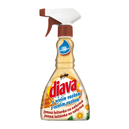 Obrázek Leštěnka na nábytek DIAVA se včelím voskem 330 ml