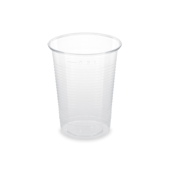 Obrázek Kelímek průhledný 0,2 l (PLA) -BIO- (Ø 70 mm) / 100 ks