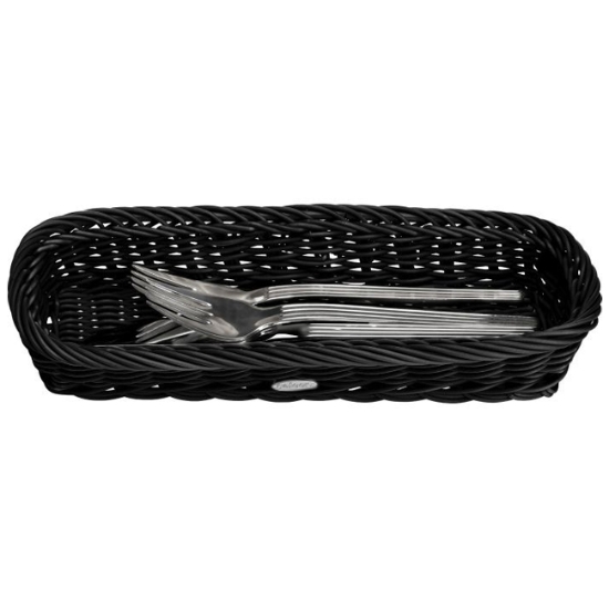 Obrázek Košík na příbory 28 x 11 x 5 cm - černý