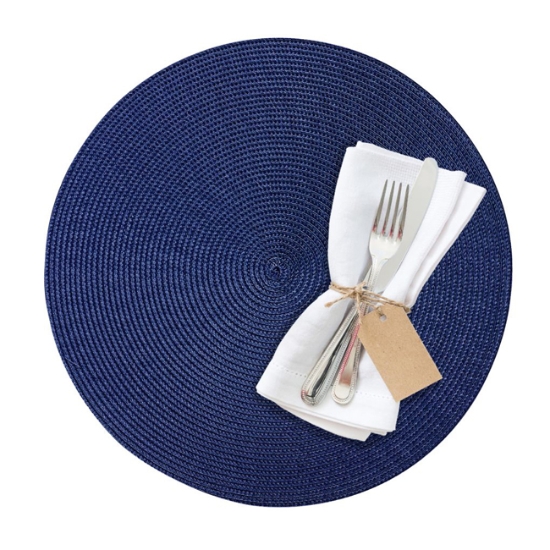 Obrázek Prostírání kulaté KRUH, ø 38 cm - tmavě modré