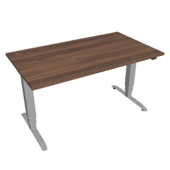 Obrázek Stůl výškově stavitelný MS 3 1400 - ořech / šedý kov