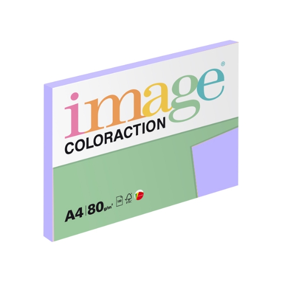 Obrázek Papír barevný IMAGE COLORACTION A4/80g - pastelově fialová / 100 l