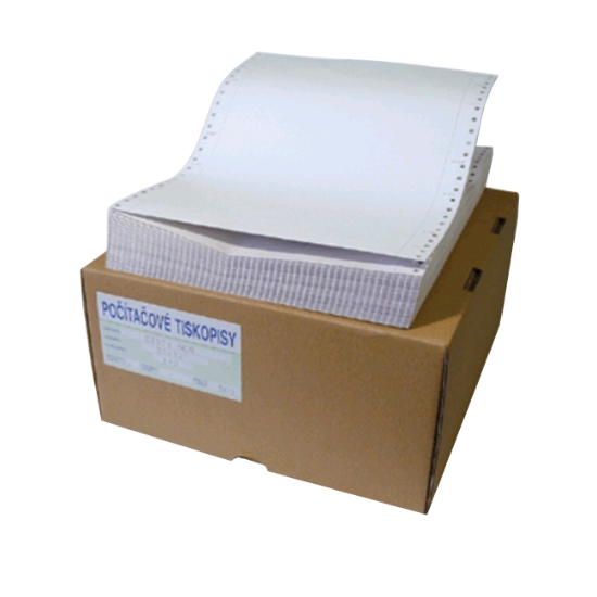 Obrázek Papír tabelační 250x12" 1+3 NCR  s PP - 500 listů