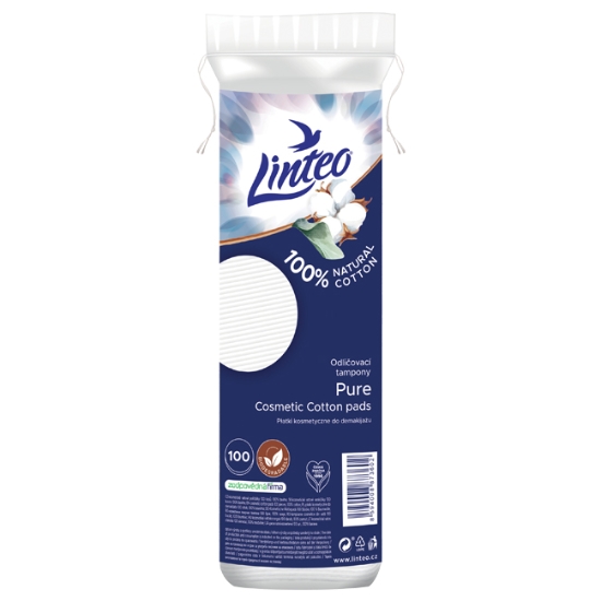 Obrázek Odličovací tampony LINTEO PURE / 100 ks
