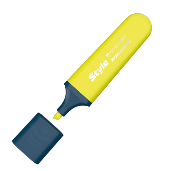 Obrázek Zvýrazňovač Centropen Style 6252 fluo - žlutý
