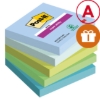 Obrázek Bloček samolepicí Post-it Super Sticky 76 x 76 mm - OASIS / 5 x 90 l 