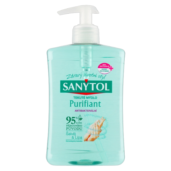 Obrázek Mýdlo antibakteriální  SANYTOL Purifiant 500 ml