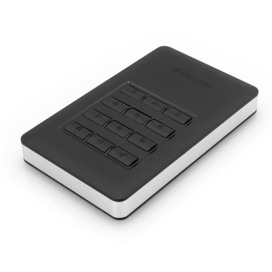 Obrázek HDD 2.5" 1TB USB 3.1/USB-C, šifrovaný externí disk s numerickou klávesnicí, Store 'n' Go Verbatim