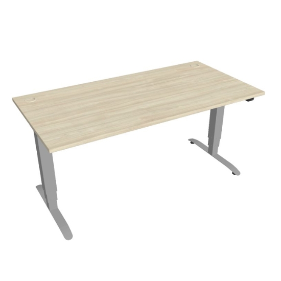 Obrázek Stůl výškově stavitelný MS 3 1600 - akát / šedý kov