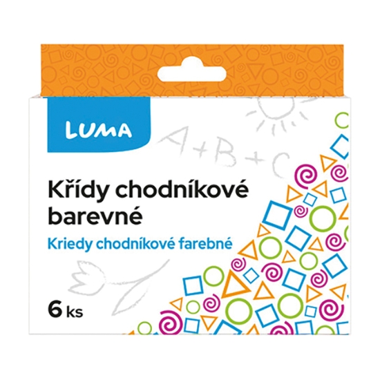 Obrázek Křídy chodníkové krabička LUMA/6 ks