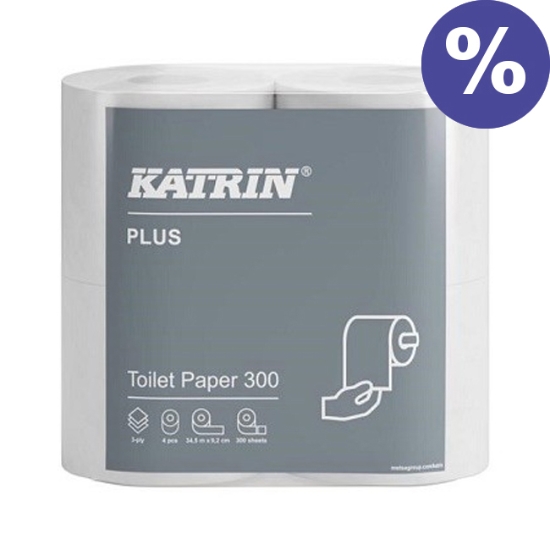 Obrázek Toaletní papír Katrin Plus 3 vrstvý / 4 ks (97388)