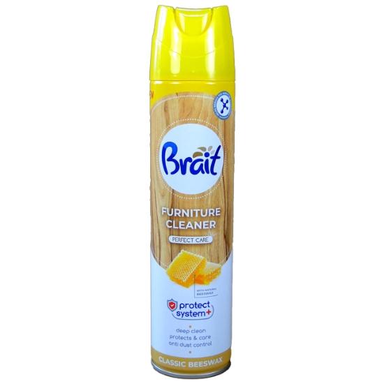 Obrázek Brait leštěnka na nábytek, včelí vosk, 300ml