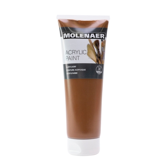 Obrázek Barva akrylová Molenaer 250 ml - hnědá