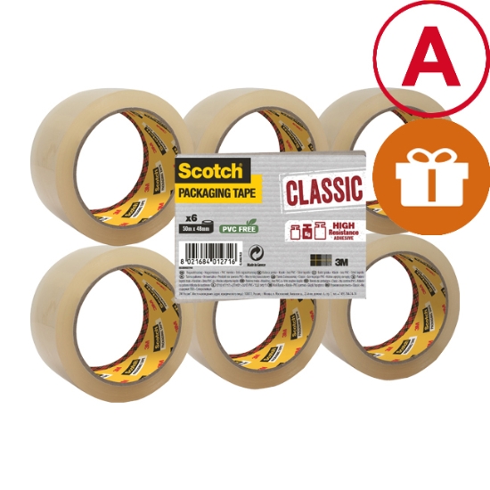 Obrázek Páska balicí Scotch® 48mm x 50m, transparentní