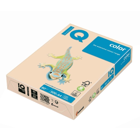 Obrázek Papír barevný IQ COLOR A4 80 g - krémová / 500 listů