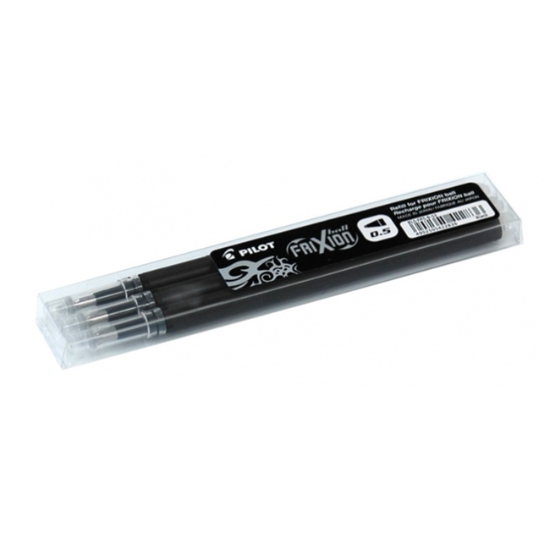 Obrázek Náplň do rolleru Frixion Clicker 0,5 2065 - černá / 3 ks