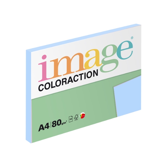 Obrázek Papír barevný IMAGE COLORACTION A4/80g - ledově modrá / 100 listů