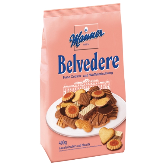 Obrázek Mix sušenek a oplatek Manner Belvedere 400 g