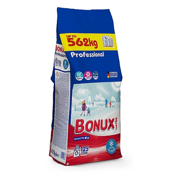 Obrázek Bonux 8,12 kg prací prášek 125 PD POLAR ICE FRESH