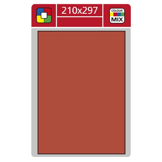 Obrázek Etiketa L 210 x 297 mm A4 - červená / 100 archů