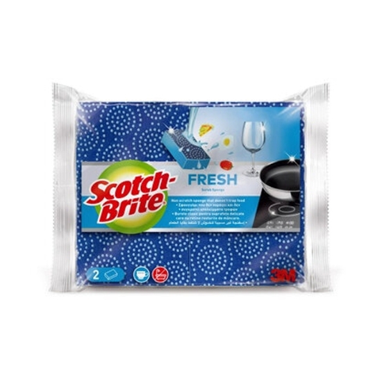 Obrázek Houbička Scotch-Brite® Fresh, neškrábavá/2 ks