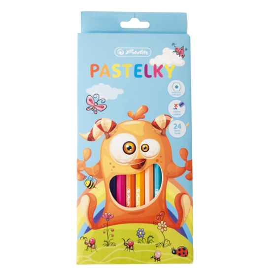 Obrázek Pastelky Herlitz příšerka / 24 ks