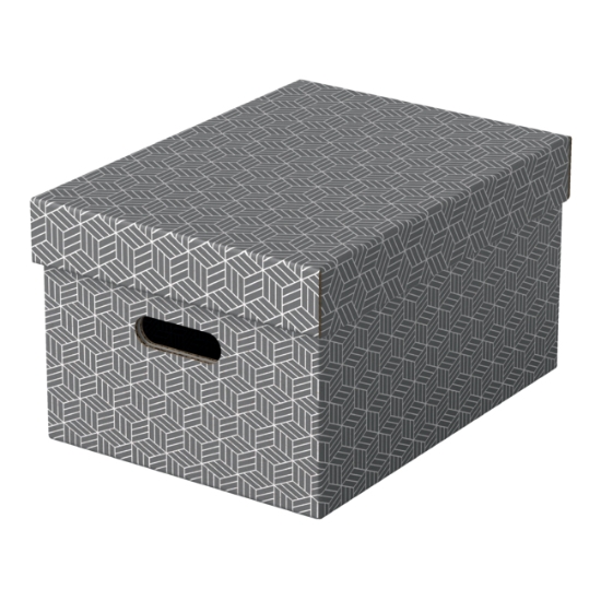 Obrázek Box úložný Esselte Home, vel. M - šedá / 3 ks