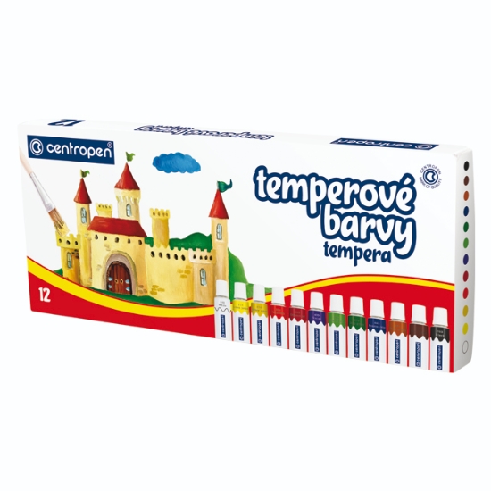 Obrázek Barvy temperové Centropen 9550 / 12 ks