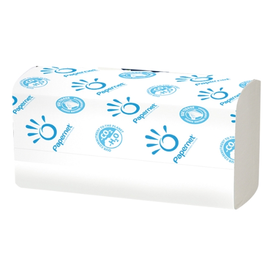 Obrázek Ručníky papírové PAPERNET Superior Z-Fold 20,3 x 24 cm - 2600 ks (407551)