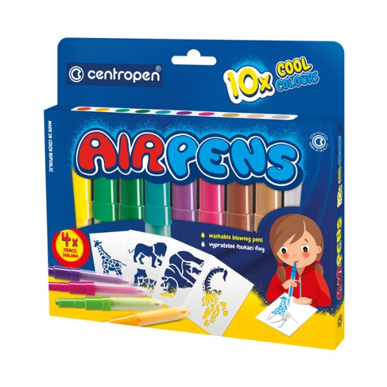 Obrázek Fixy foukací Centropen 1500 Airpens COOL / 10 ks