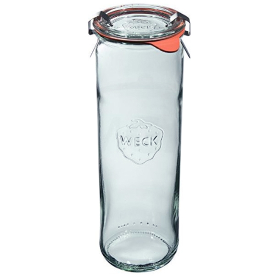 Obrázek Zavařovací sklenice válcová Weck Zylinder 600 ml, víčko ø 60 mm s příslušenstvím / 6 ks
