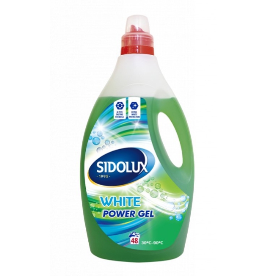 Obrázek Prací gel Sidolux power gel white 48 dávek 1,92  l