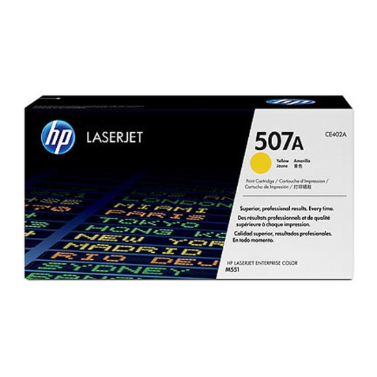 Obrázek HP originální toner CE402A č. 507A, yellow