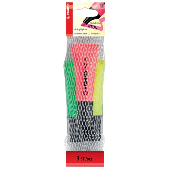 Obrázek Zvýrazňovač STABILO Neon síťka / 3 ks