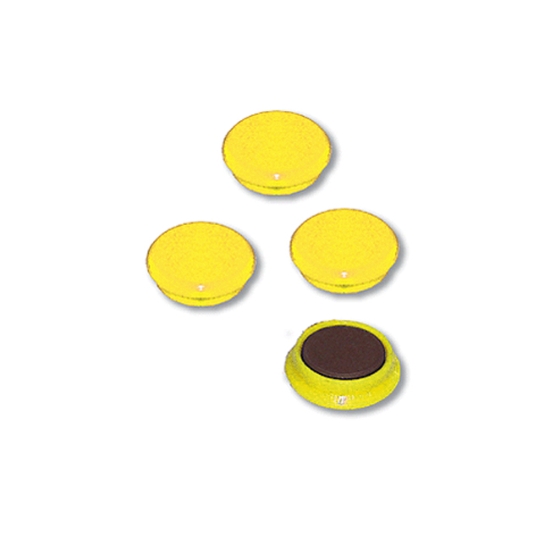 Obrázek Magnety průměr 32 mm - žlutá / 4 ks