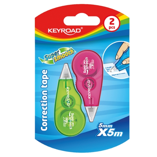 Obrázek Korekční strojek  KEYROAD mini 5 mm x 5m / 2 ks v blistru